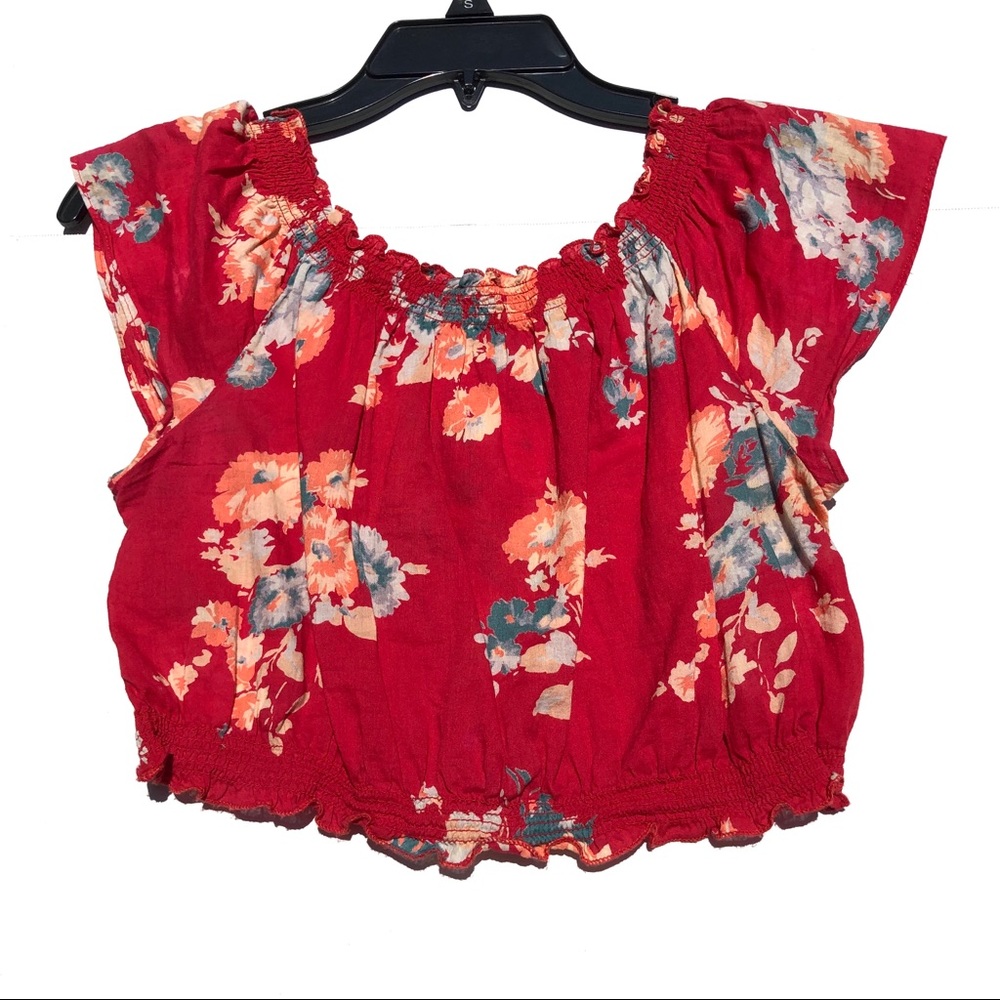 Floral Crop Top Size Small